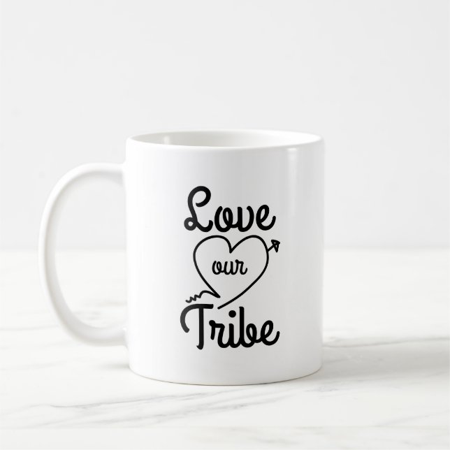 Mug Love Our Tribe with Photo (Gauche)