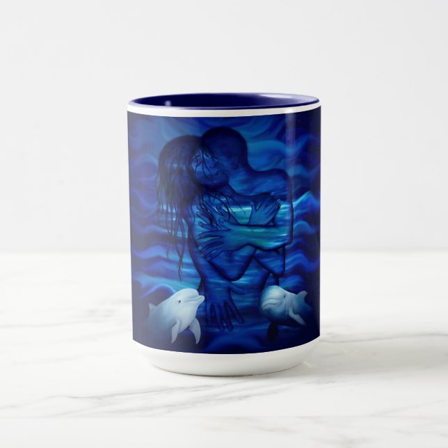 Mug Love, Passion act - paire avec dauphin (Centre)