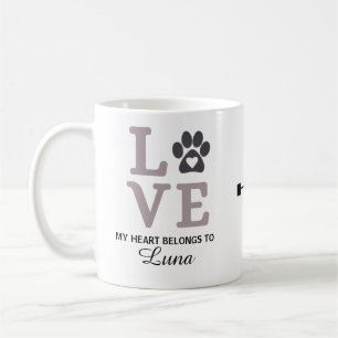 Mug Love Paw – Mon cœur appartient à Luna