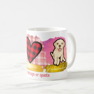 Mug Love Peace Labrador Retriever Valentine's Day Chie