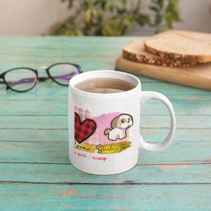Mug Love Peace Shih tzu Amoureux des chiens de la Sain