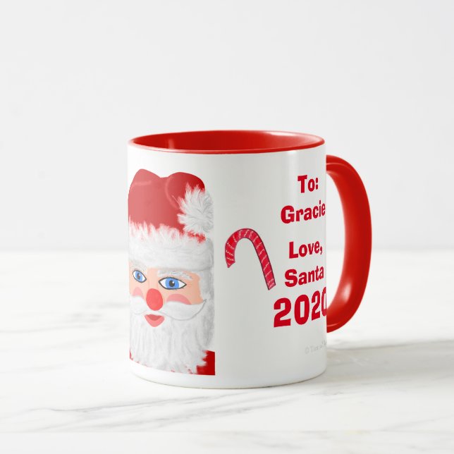 Mug Love Père Noël Christmas Keepsaké Personnaliser (Devant droit)