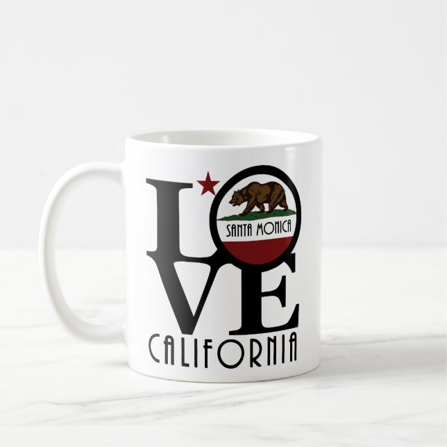 Mug LOVE Père Noël Monica California11oz (Gauche)