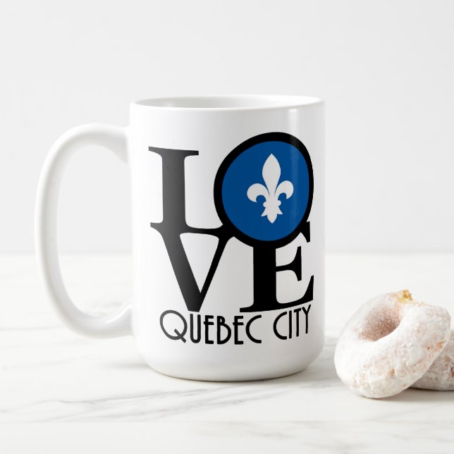 Mug LOVE Québec 15oz (Avec donut)