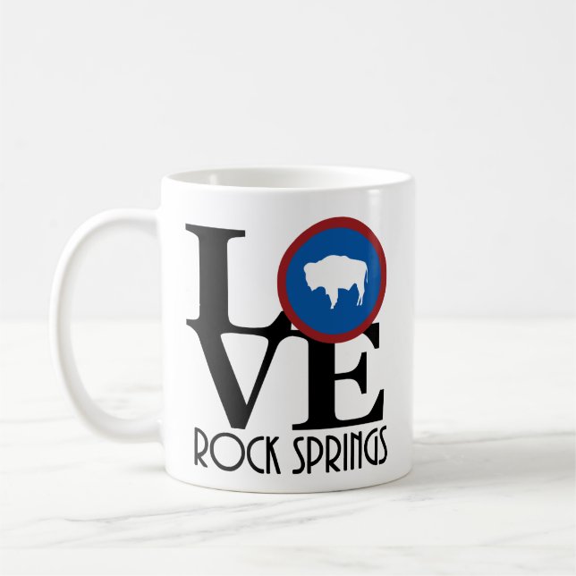 Mug LOVE Rock Springs, Wyoming 11oz (Gauche)