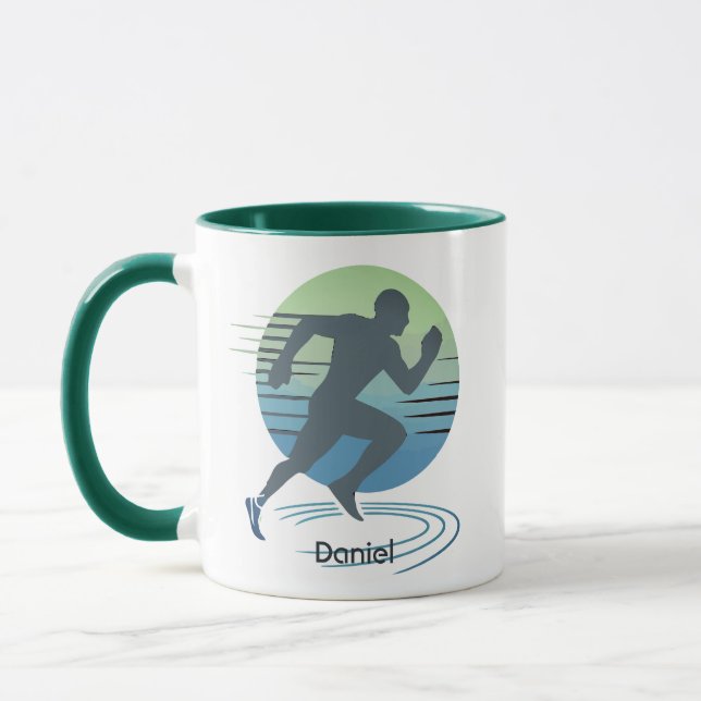 Mug Love Running Marathon Compétitive Runner Custom (Gauche)