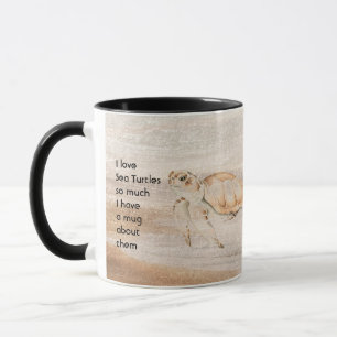 Mug Love Sea Turtles tellement de citations à dire