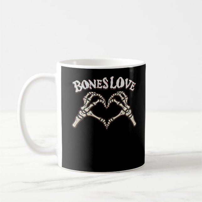 Mug Love Skeleton Hand Classic (Gauche)