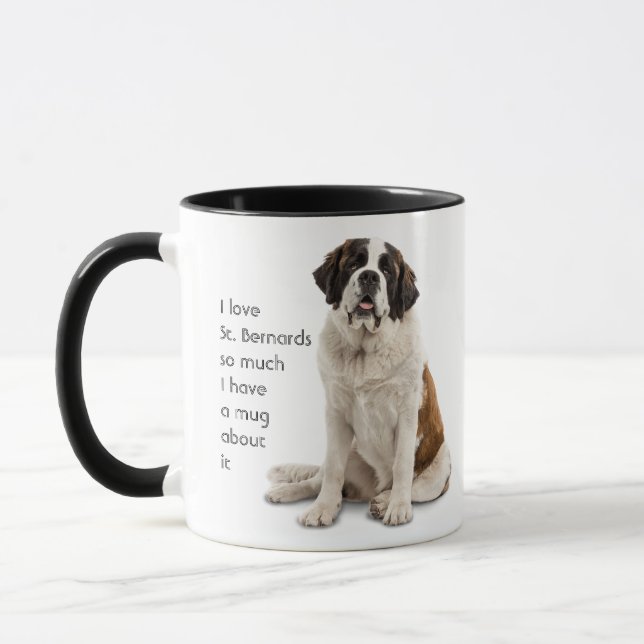 Mug Love St. Bernard Dogs tellement amusant Citation (Gauche)