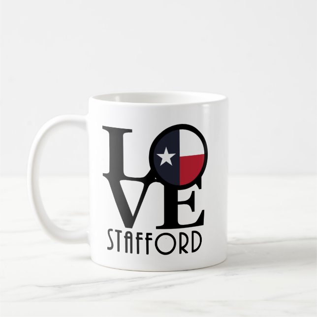 Mug LOVE Stafford Texas 11oz (Gauche)