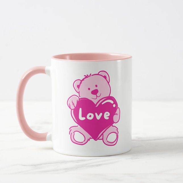 Mug Love Teddy Bear (Gauche)