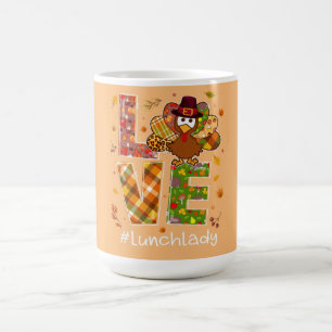 Mug Love Turkey Leopard Bon thanksgiving 2022 Déjeuner