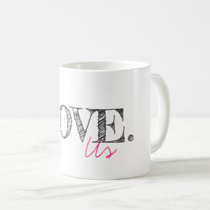 Mug LOVE US Typographie moderne Couple Valentine Fun