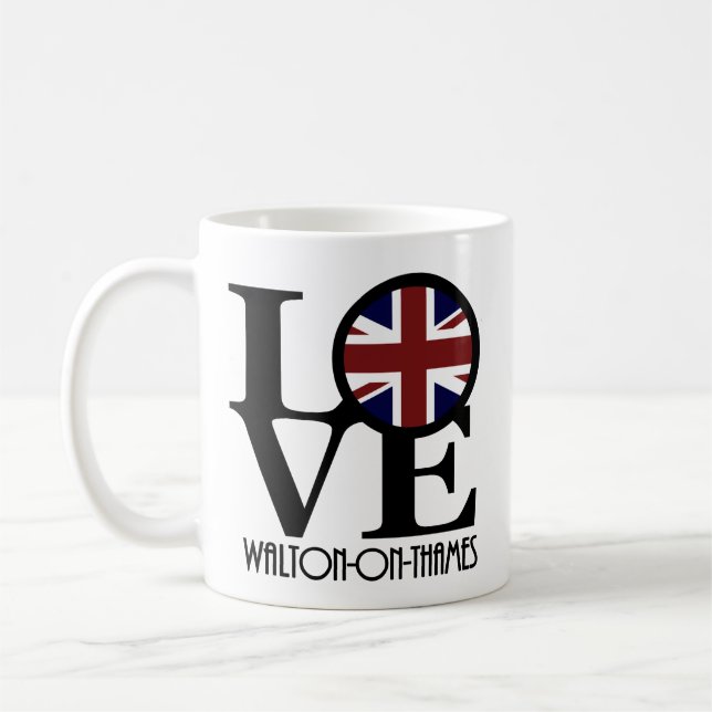 Mug LOVE Walton-On-Thames 11oz (Gauche)