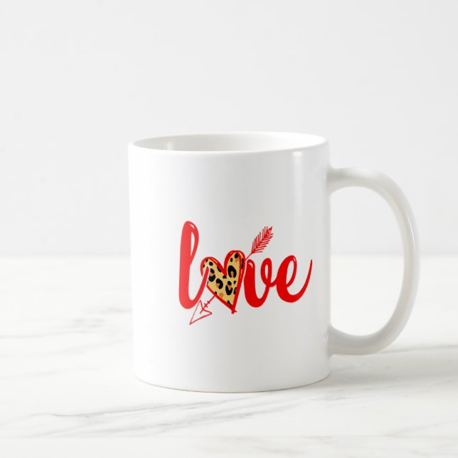 Mug Love With Heart Valentine Day Premium  (Droite)