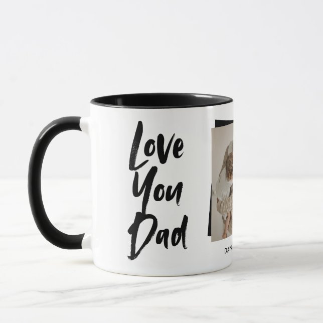Mug Love You Dad Fête des pères Photo (Gauche)