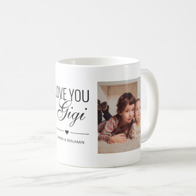 Mug Love You Gigi Birthday Photo personnalisée (Devant droit)