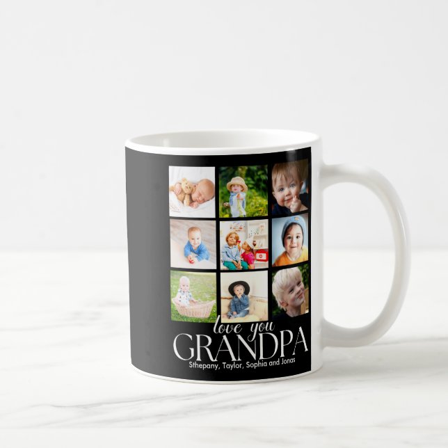 Mug Love You Grandpa Beautiful Collage 9 Photos  (Droite)
