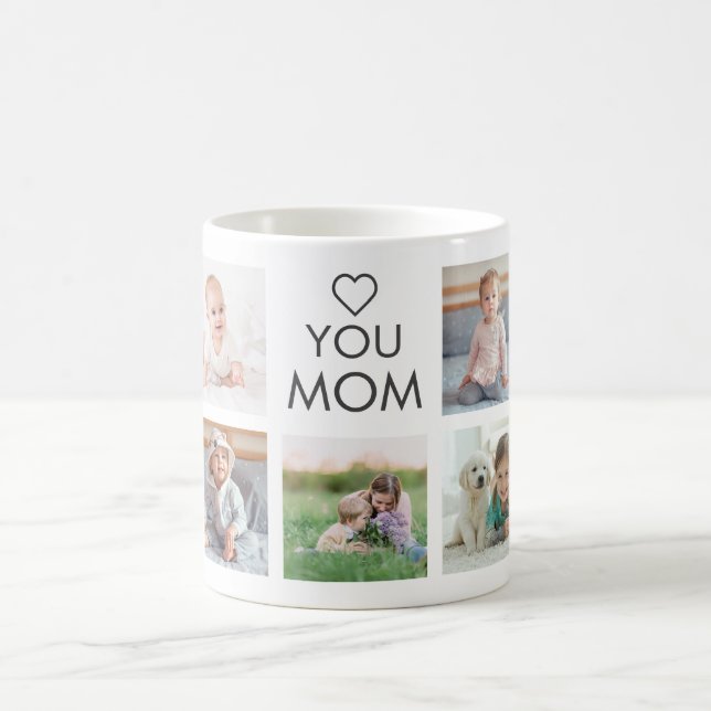 Mug Love You Mom Family Photo Collage (Centre)