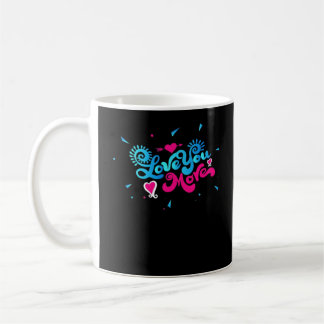Mug Love You More Clean Typography Style 