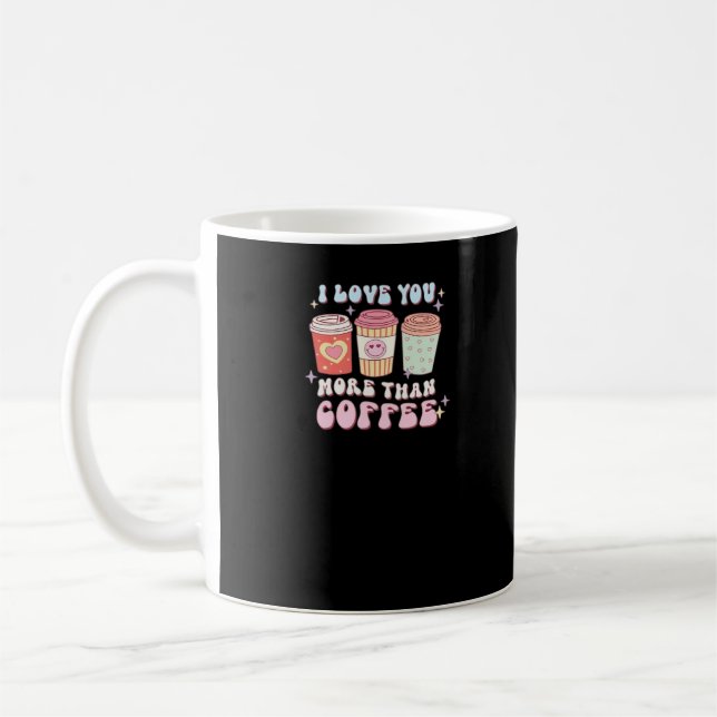 Mug Love You More Minimal Design  (Gauche)