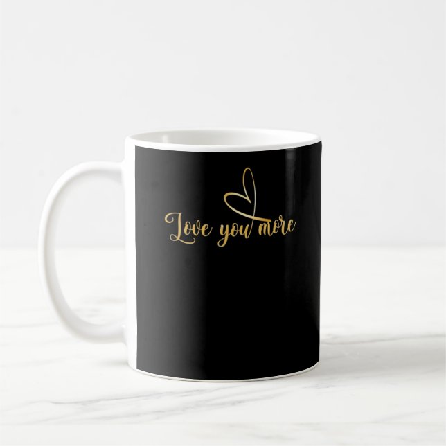 Mug Love You More Modern Aesthetic  (Gauche)