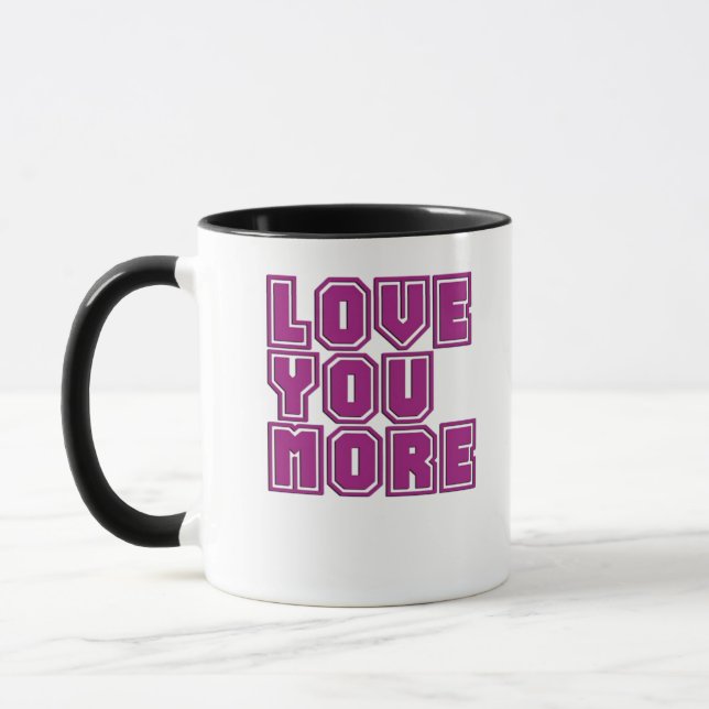 Mug Love You More Timeless Appeal Style  (Gauche)