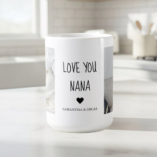Mug Love You Nana Personnalisé Cadeau Photo Personna
