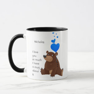 Mug Love You Nom Personnalisé Tant de Citation Amusant