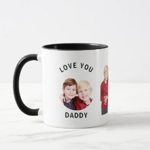 Mug Love You papa Personnalisé Photo de famille person