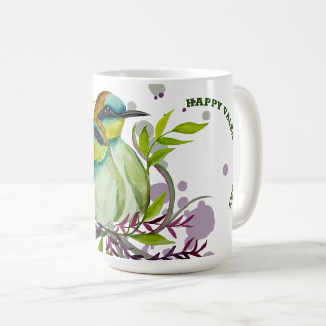 Mug Lovebirds pour la Saint-Valentin (Devant droit)