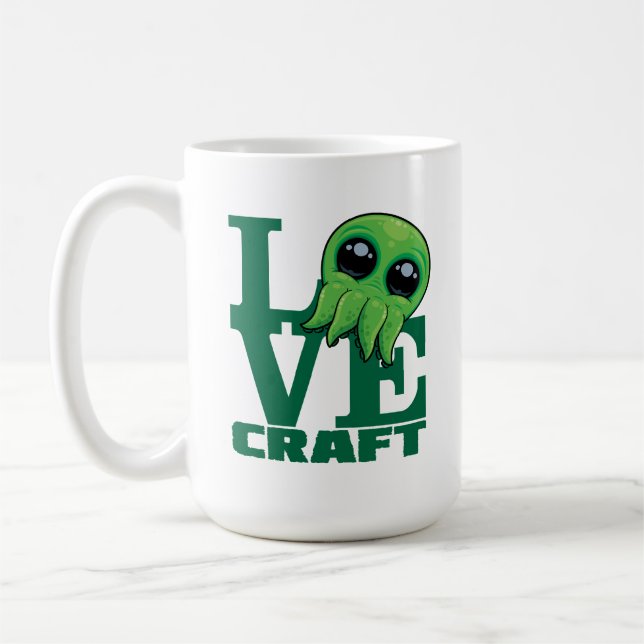 Mug Lovecraft Baby Cthulhu Design - Éffrayant mignon A (Gauche)