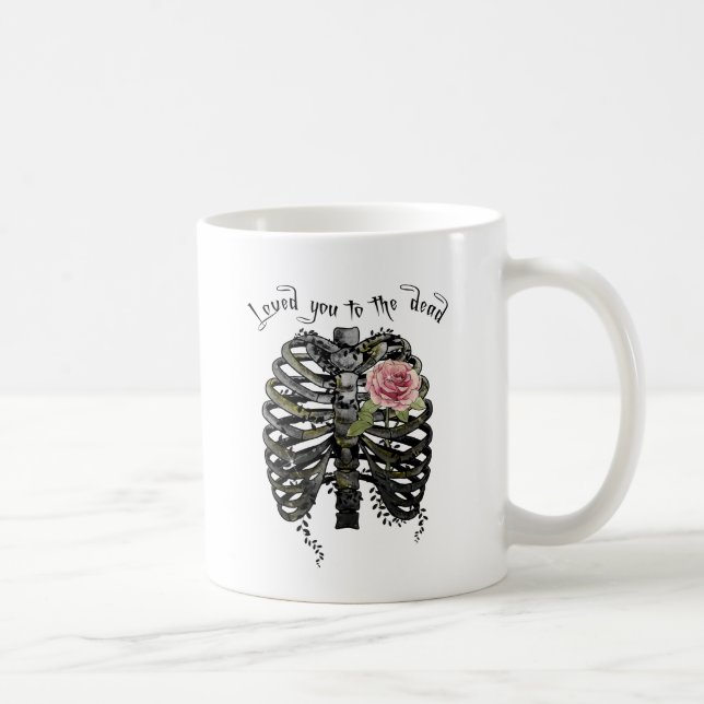 Mug Loved You to Dead - Cage de côtes gothiques (Droite)