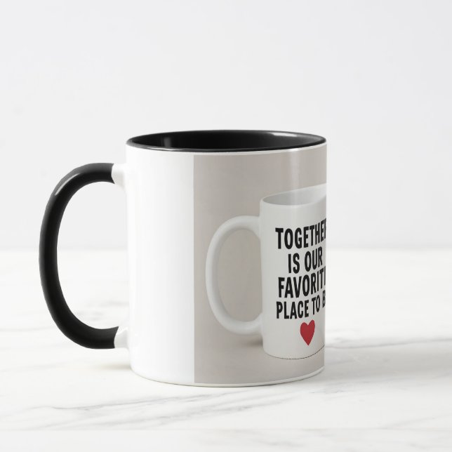 Mug LoveLink™ pour couples assortis (Gauche)