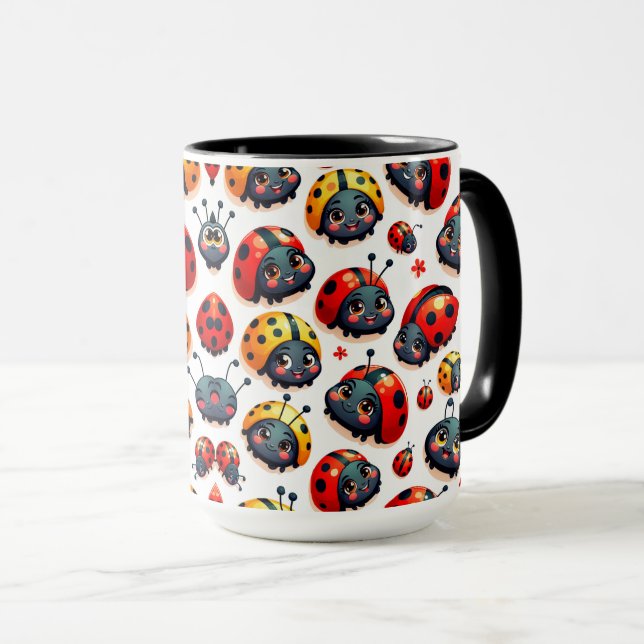 Mug Lovely Ladybugs (Devant droit)