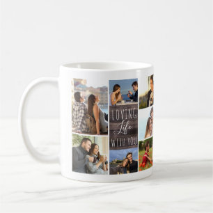 Mug Loving Life With You 14 Panneau de bois de collect