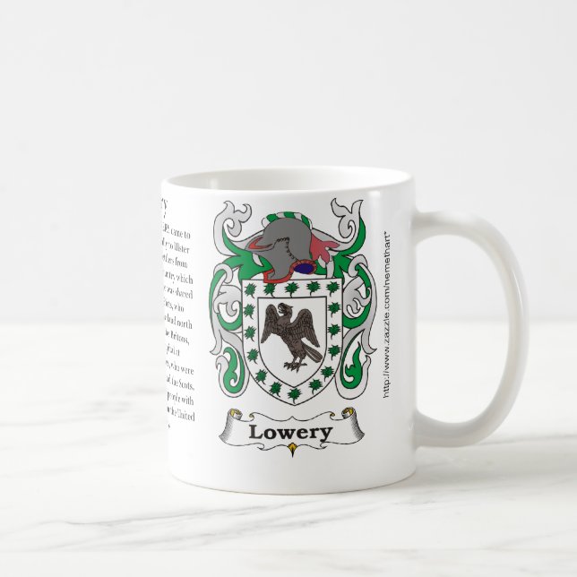 Mug Lowery, l'origine, signification et la crête (Droite)