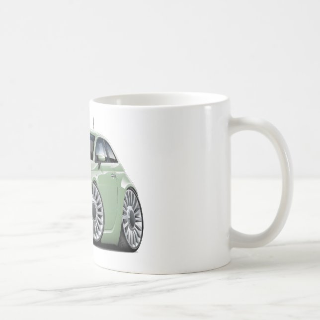 Mug Lt Green Car de Fiat 500 (Droite)