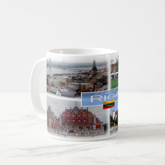 Mug LT Lettonie Lietuva - Riga - (Devant gauche)