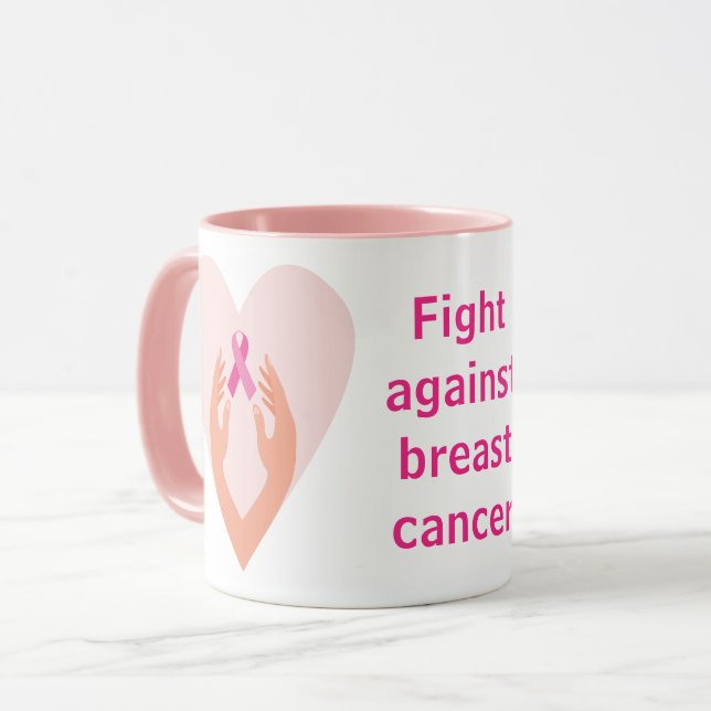 Mug Lucha contra el cáncer de mama (Devant gauche)