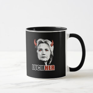 Mug Lucifher - Hillary est Lucifer - Anti-Hillary -