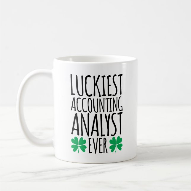 Mug Luckiest Analyste comptable jamais (Gauche)