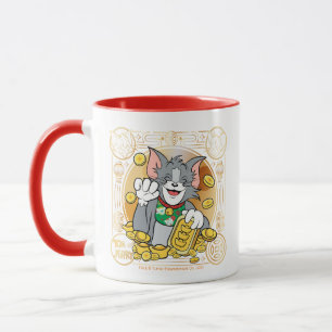 Mug Lucky Cat Jerry Avec Sycees Or
