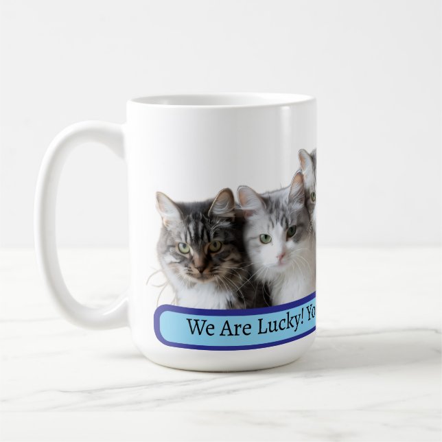 Mug Lucky Cats Best Dad (Gauche)
