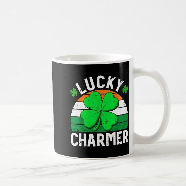 Mug Lucky charmer shirts boys kids girls funny st (Droite)