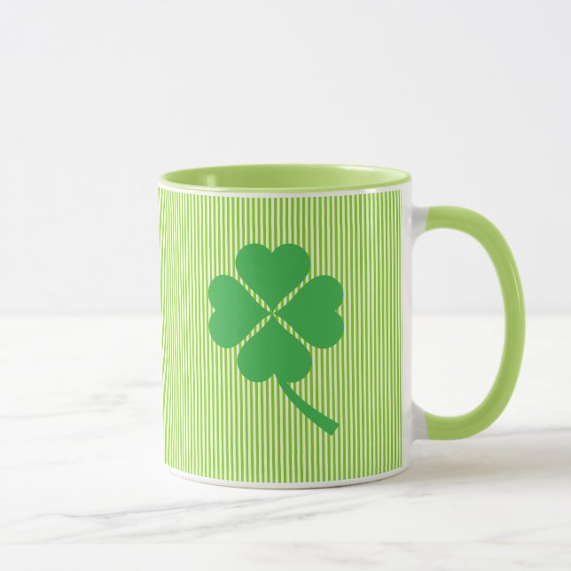 Mug Lucky Four Leaf Shamrock Design-87906 (Droite)
