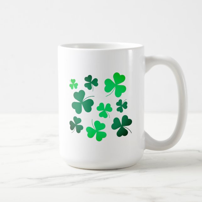 Mug Lucky Green Clover Shamrock Irlande Irlande (Droite)