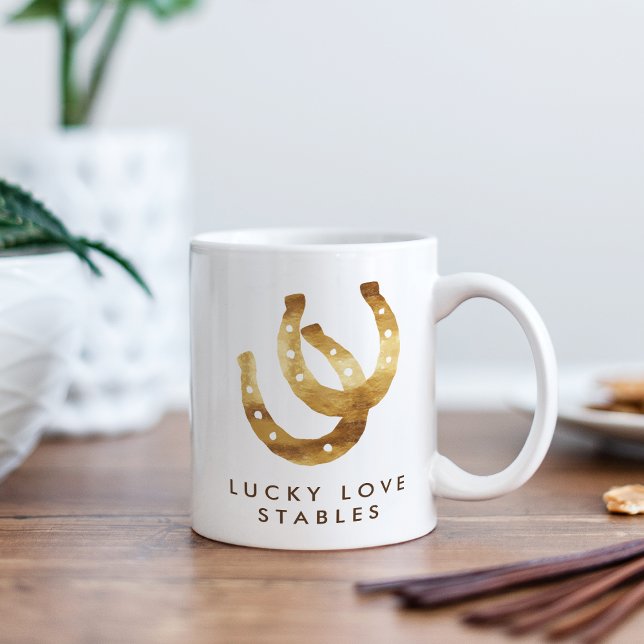 Mug Lucky Horseshoes Customisé (Créateur téléchargé)