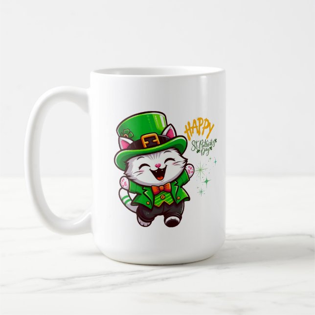 Mug Lucky Leprechaun Cat (Gauche)