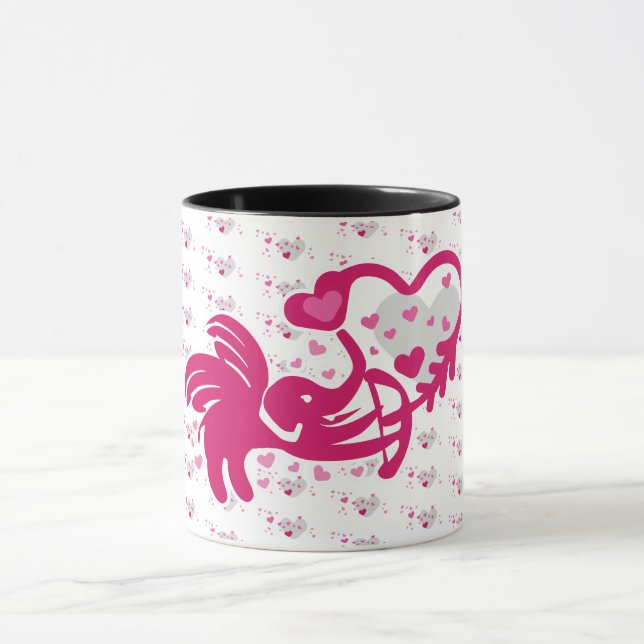 MUG LUCKY LOVE ELEPHANT CUPID ELEPHANT BY MASANSER (Centre)
